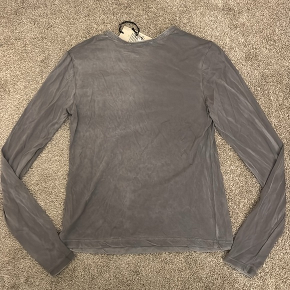 Cotton Citizen Gray Long Sleeve Tee - Picture 3 of 3